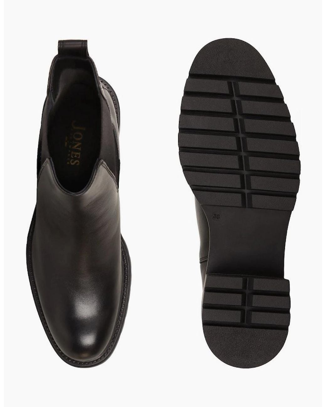 Jones Bootmaker Black Darrah Chelsea Boots