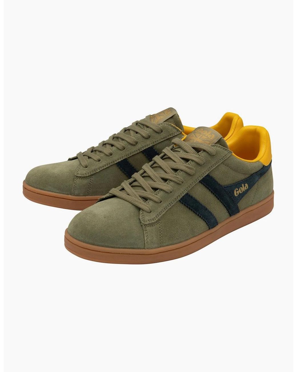 Gola Green Equipe Ii Suede Trainers for men