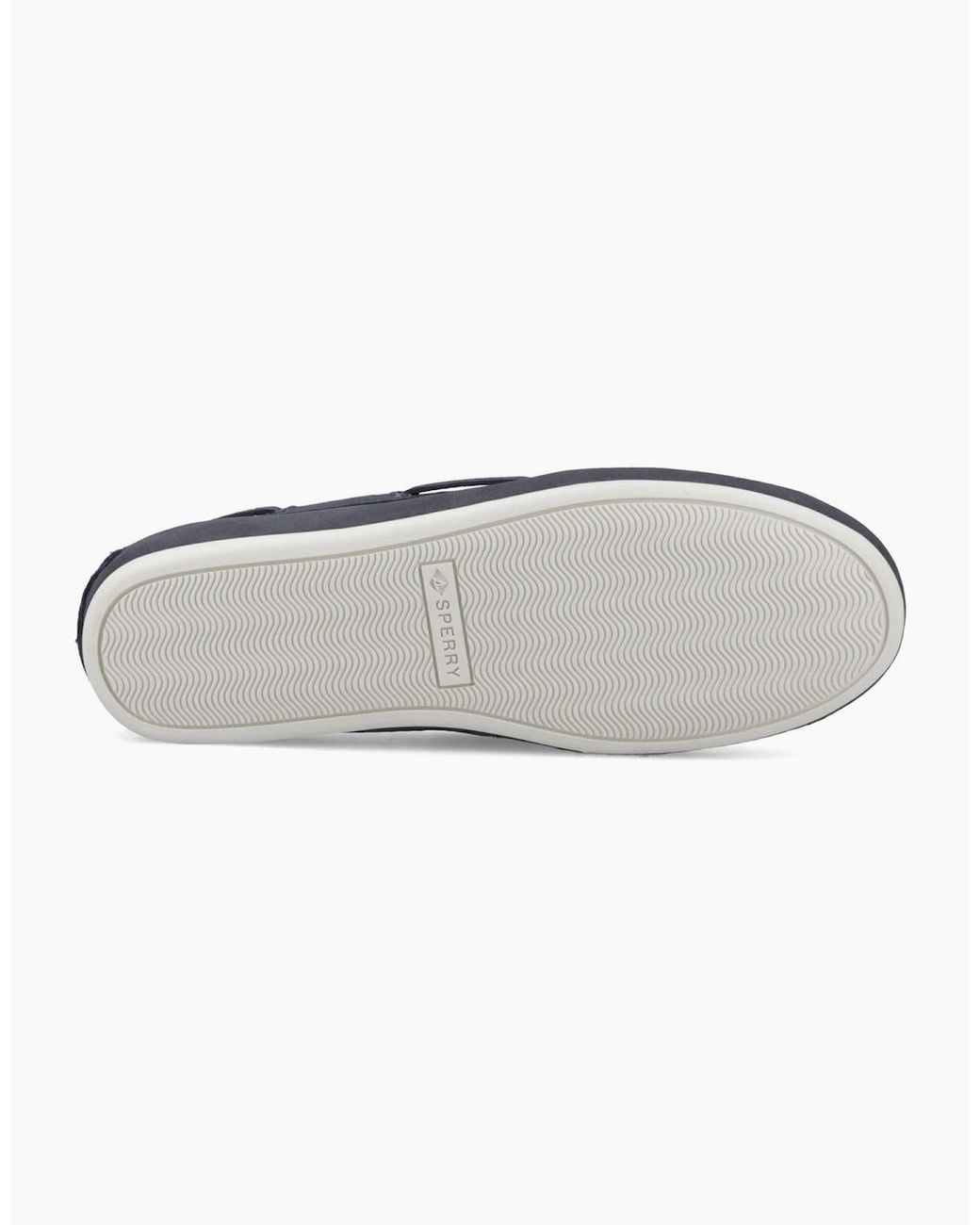 Sperry Top-Sider Blue Sperry Slim Boat Shoe Leather Boat Shoes