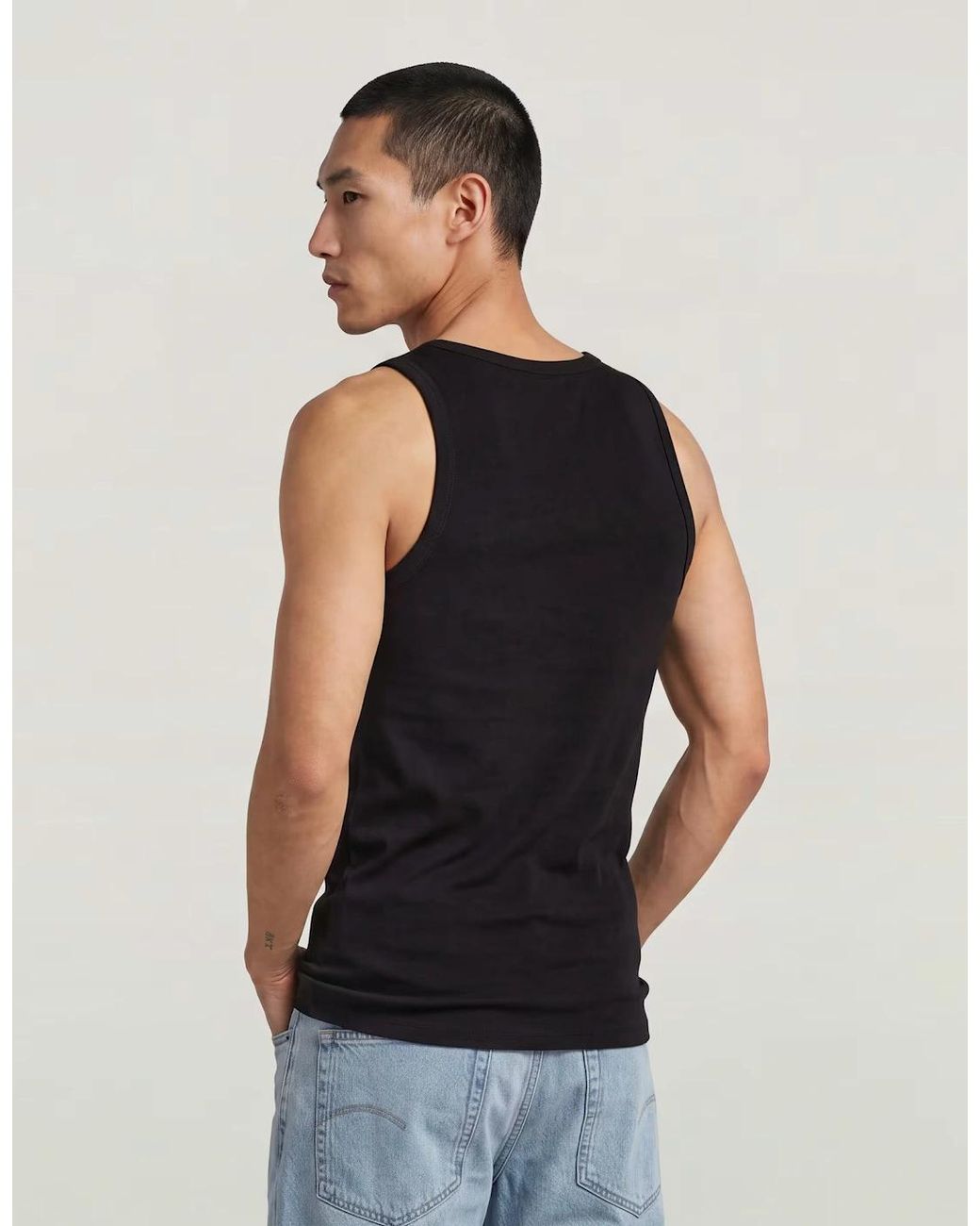 G-Star Black Raw 2-Pack Base Tank Top for men