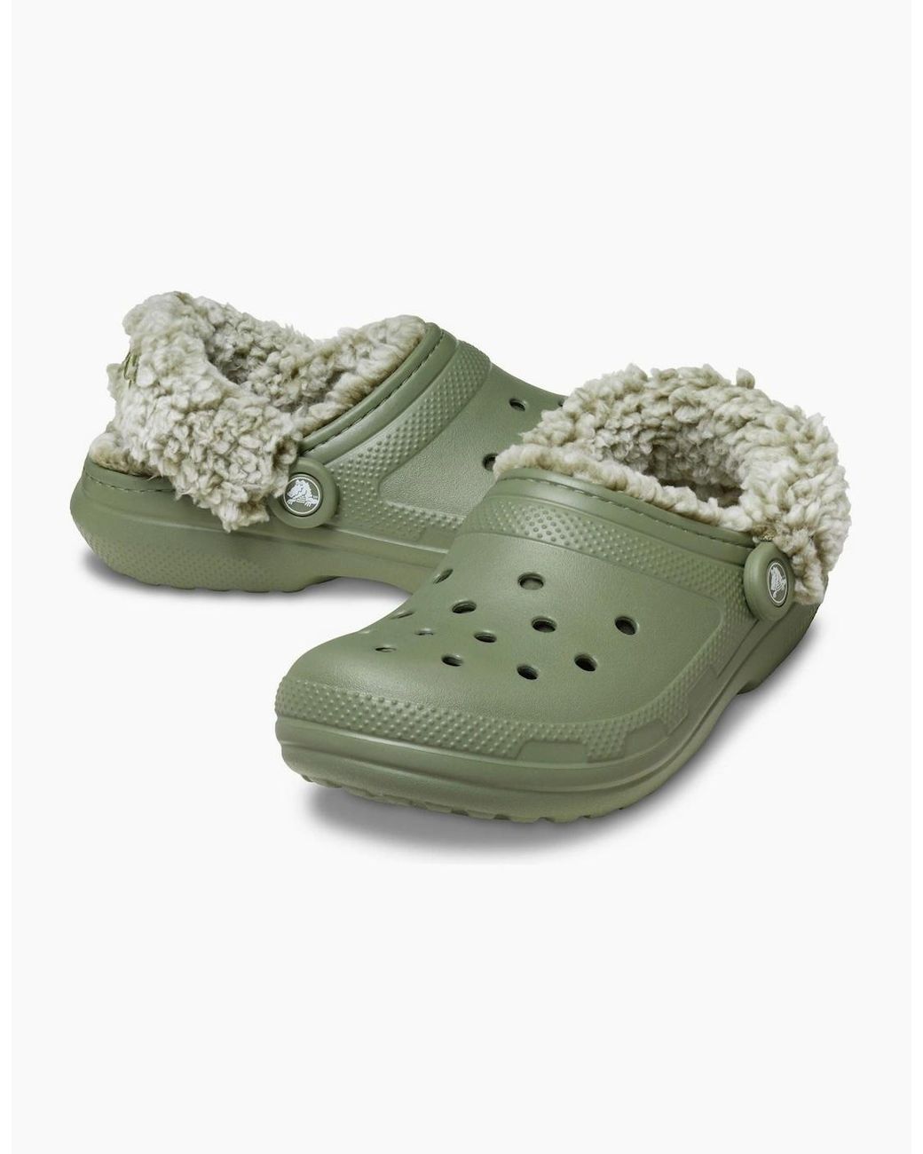 CROCSTM Green Classic Fleece Lined Textile Blend Cargo Clogs for men