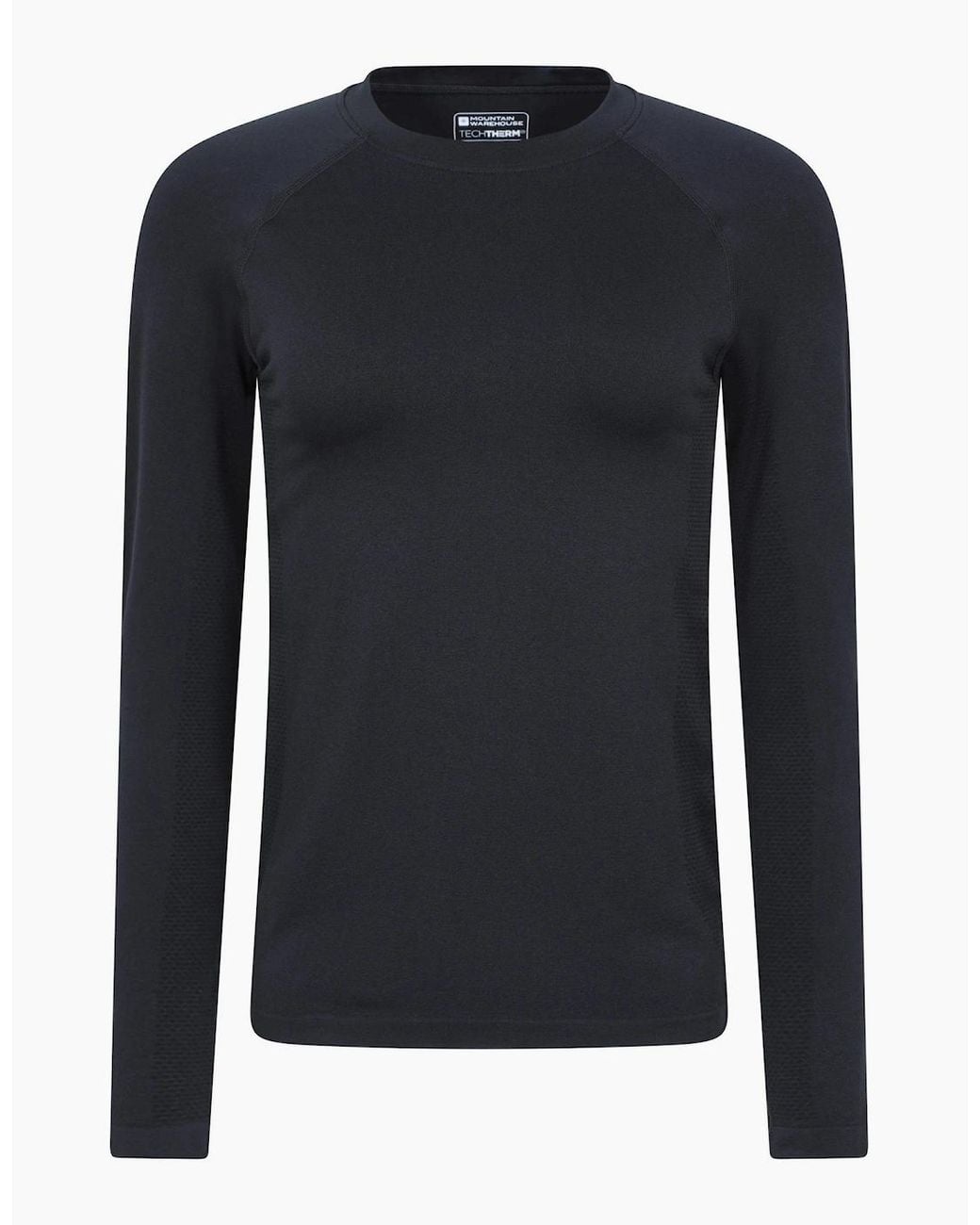 Mountain Warehouse Blue Active Seamless Fitted Raglan Long-Sleeved Base Layer Top