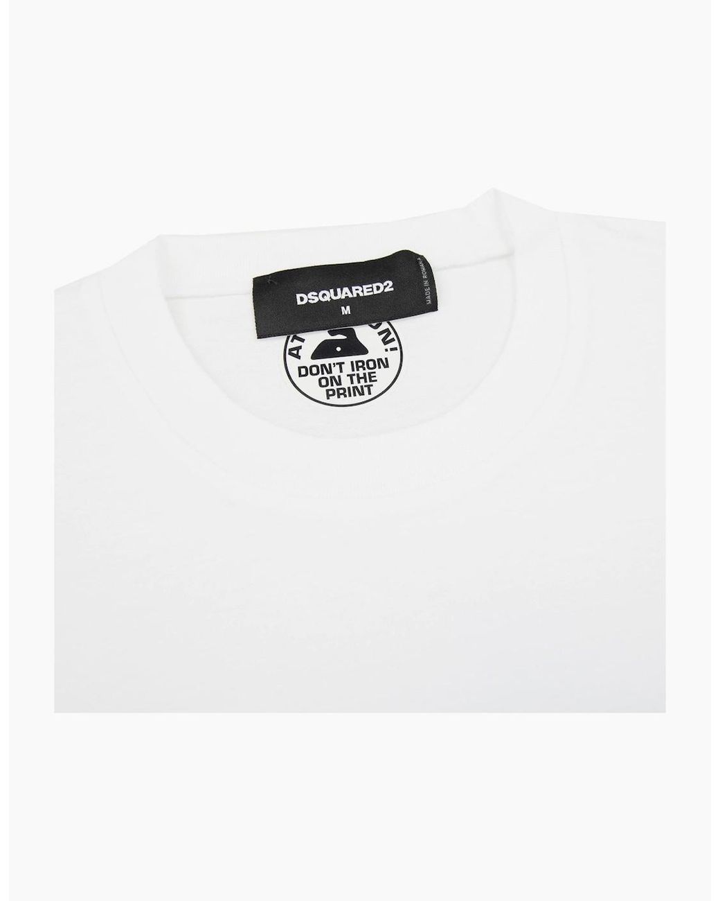 DSquared² White Surf Board Cool T Shirt 100 for men