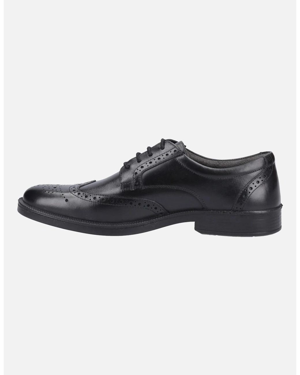 Hush Puppies Black Nolan Brogue for men