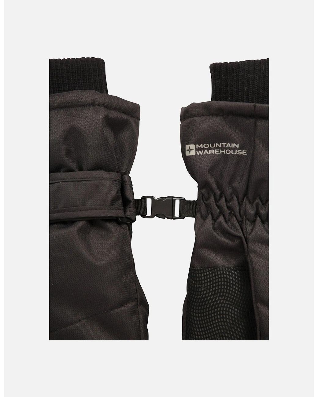 Mountain Warehouse Black Ladies Isotherm Waterproof Ski Gloves