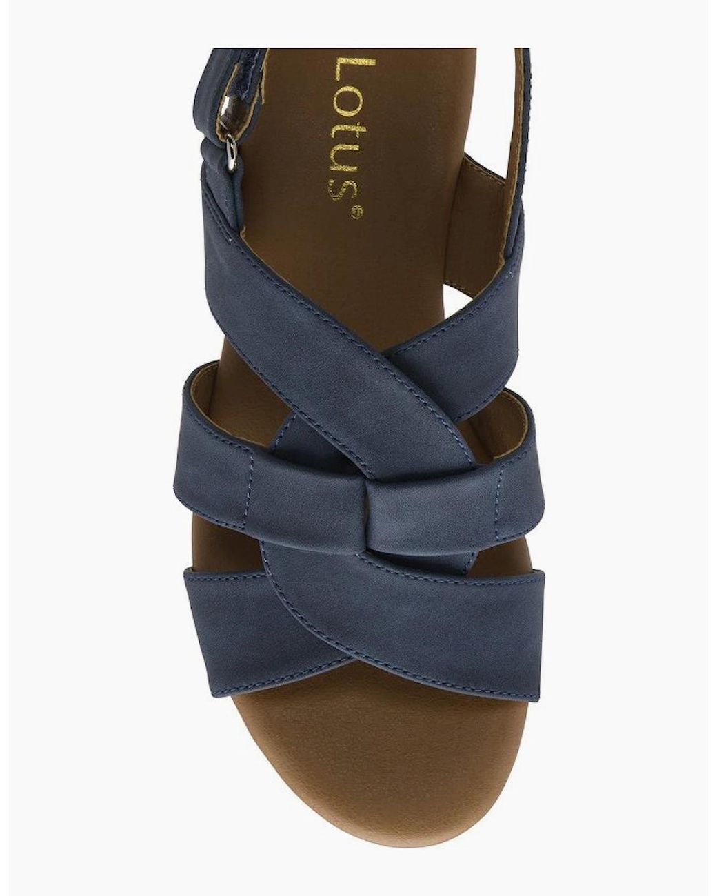 Lotus Blue Thora Wedge Sandals