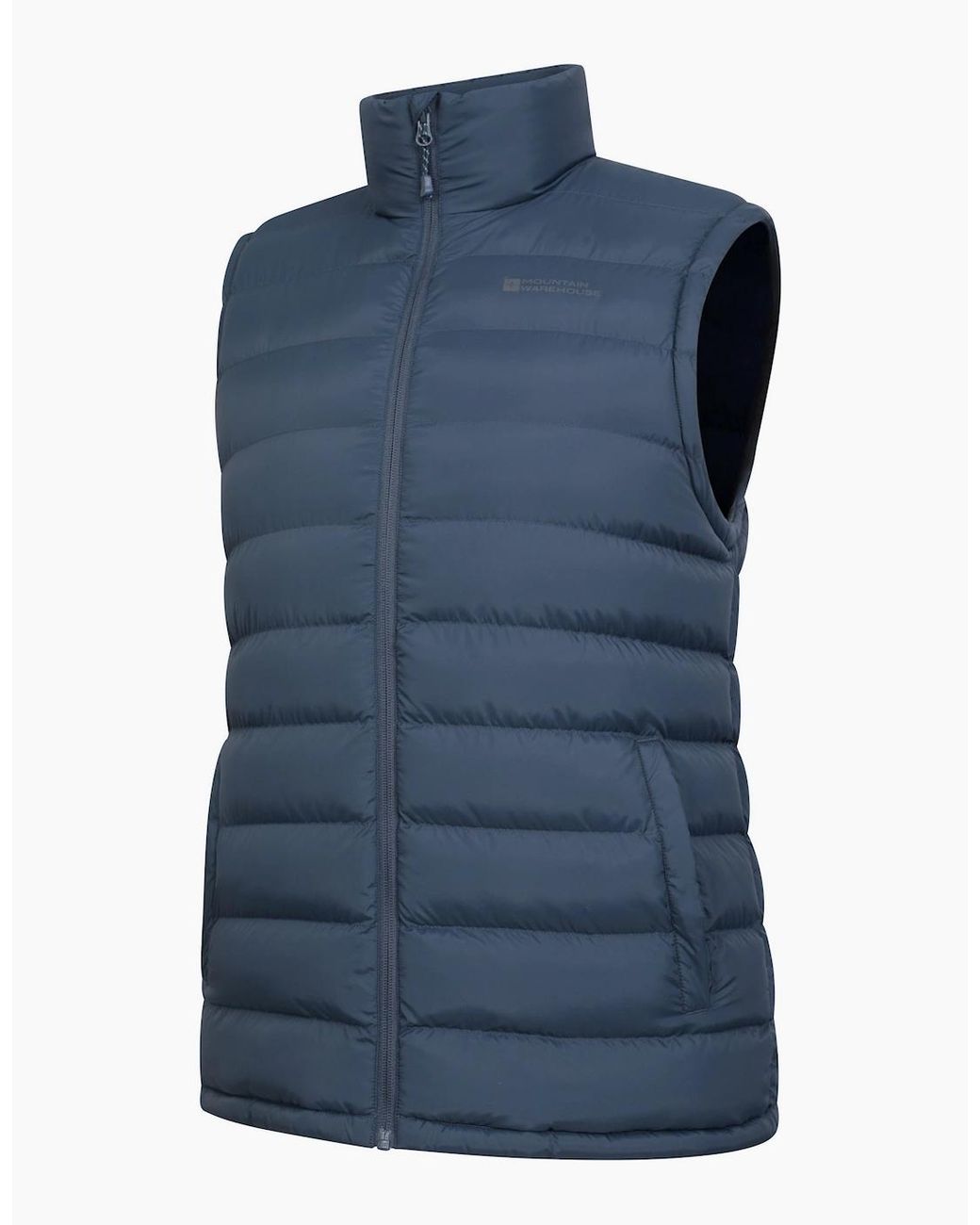 Mountain Warehouse Blue Seasons Faux Fur Lined Padded Gilet for men