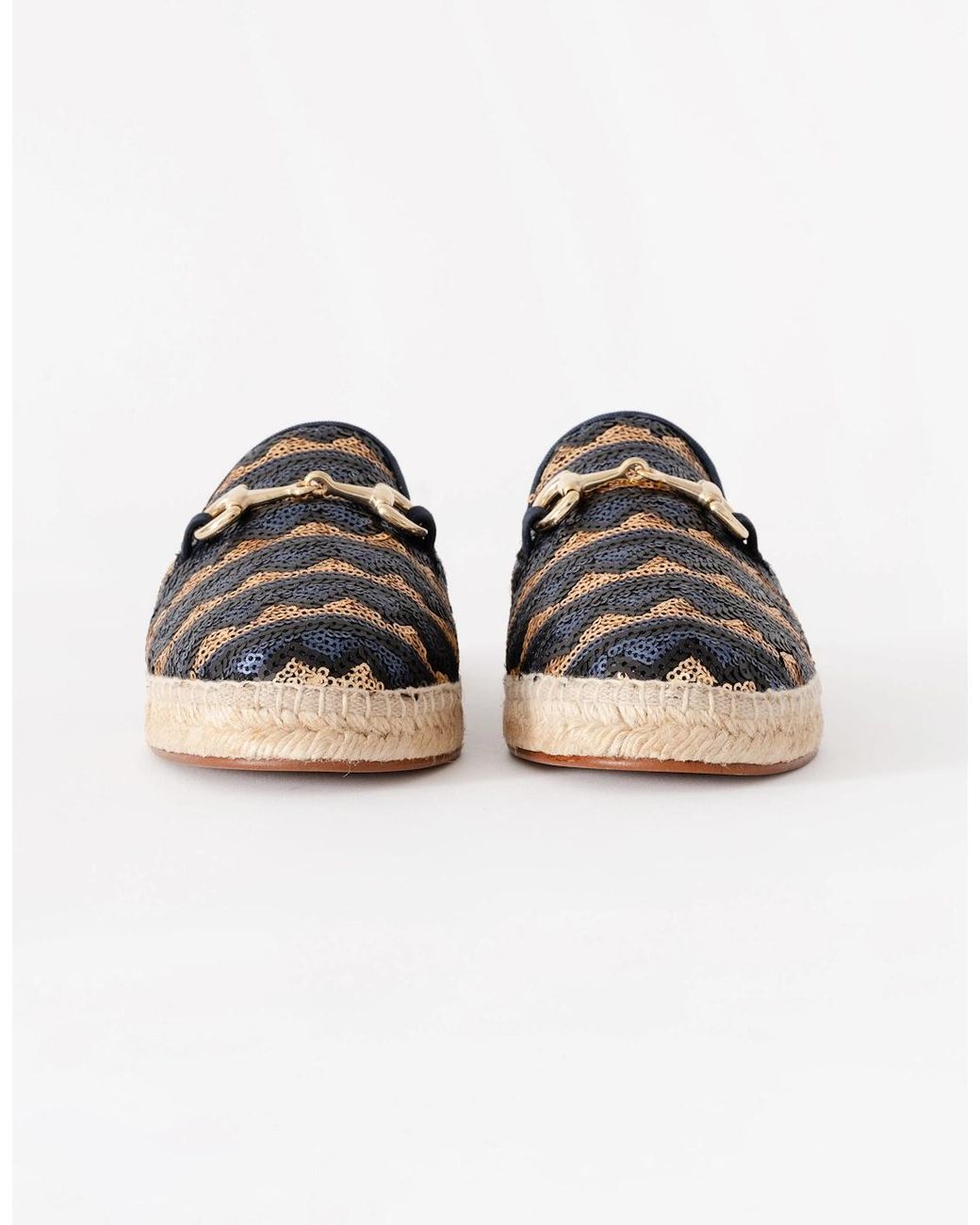 Elia B Blue Gabby Espadrille Slide