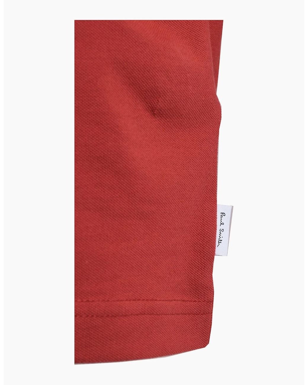 Paul Smith Red Reg Fit Polo Shirt for men