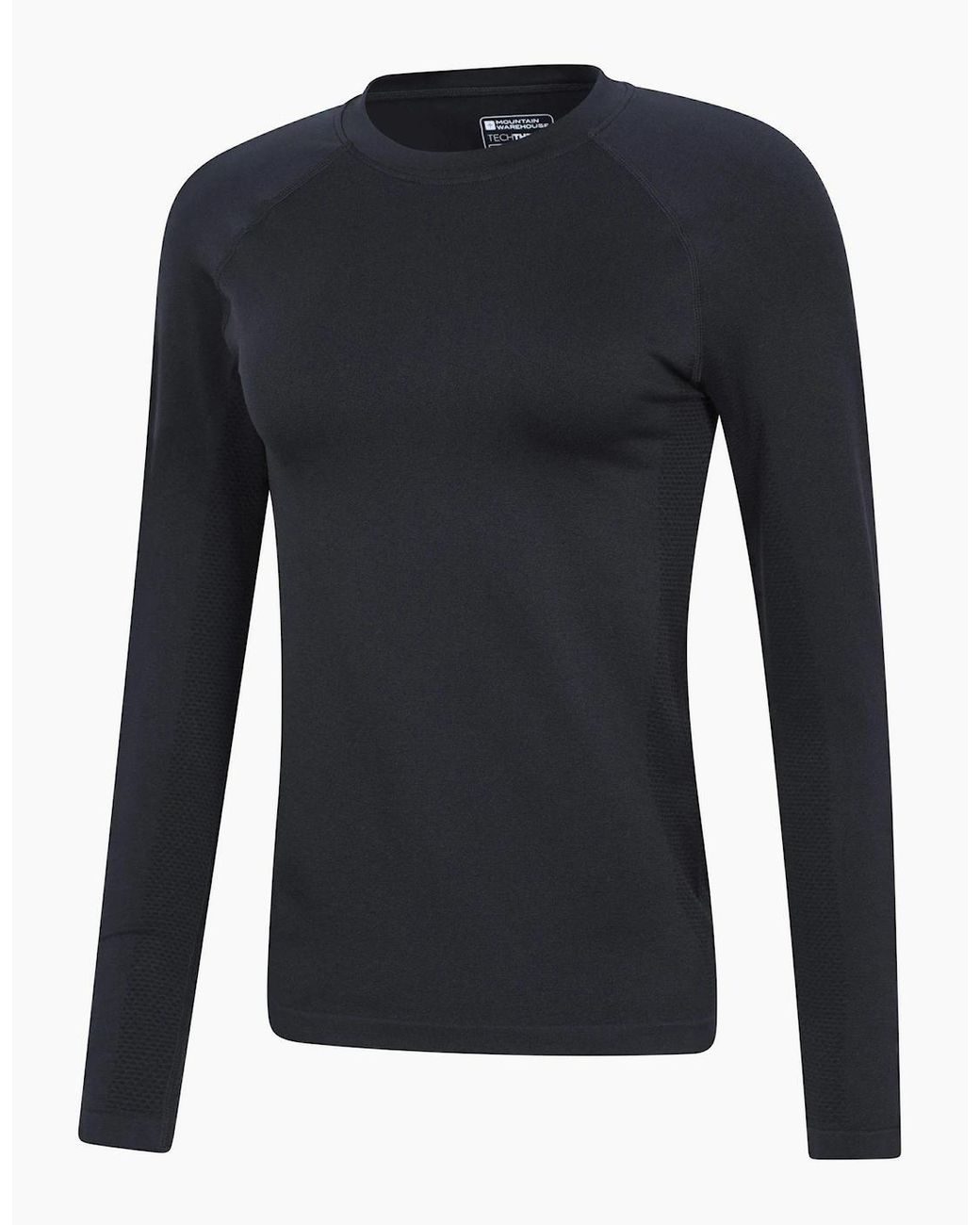 Mountain Warehouse Blue Active Seamless Fitted Raglan Long-Sleeved Base Layer Top