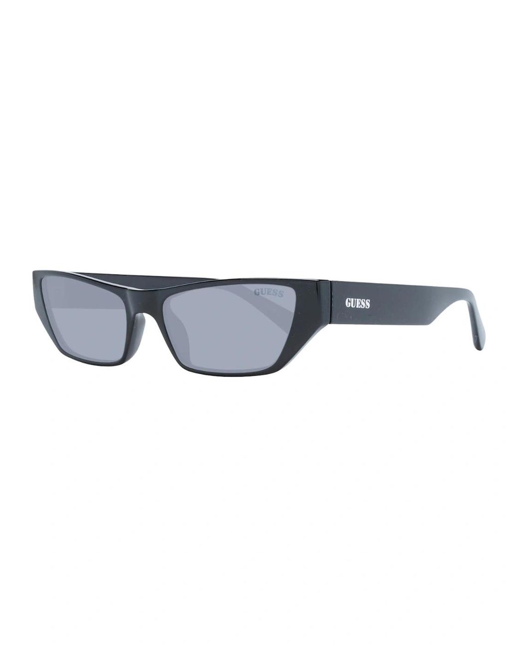 Guess Blue Shiny Framed Smoke Lensed Sunglasses