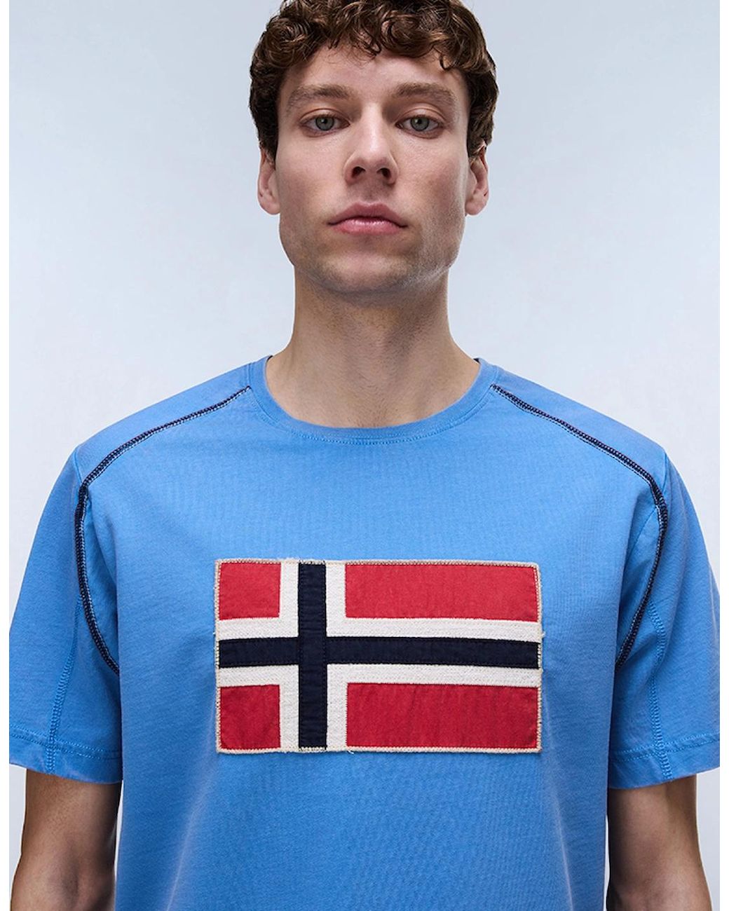 Napapijri Blue Reflect Short Sleeve T-Shirt