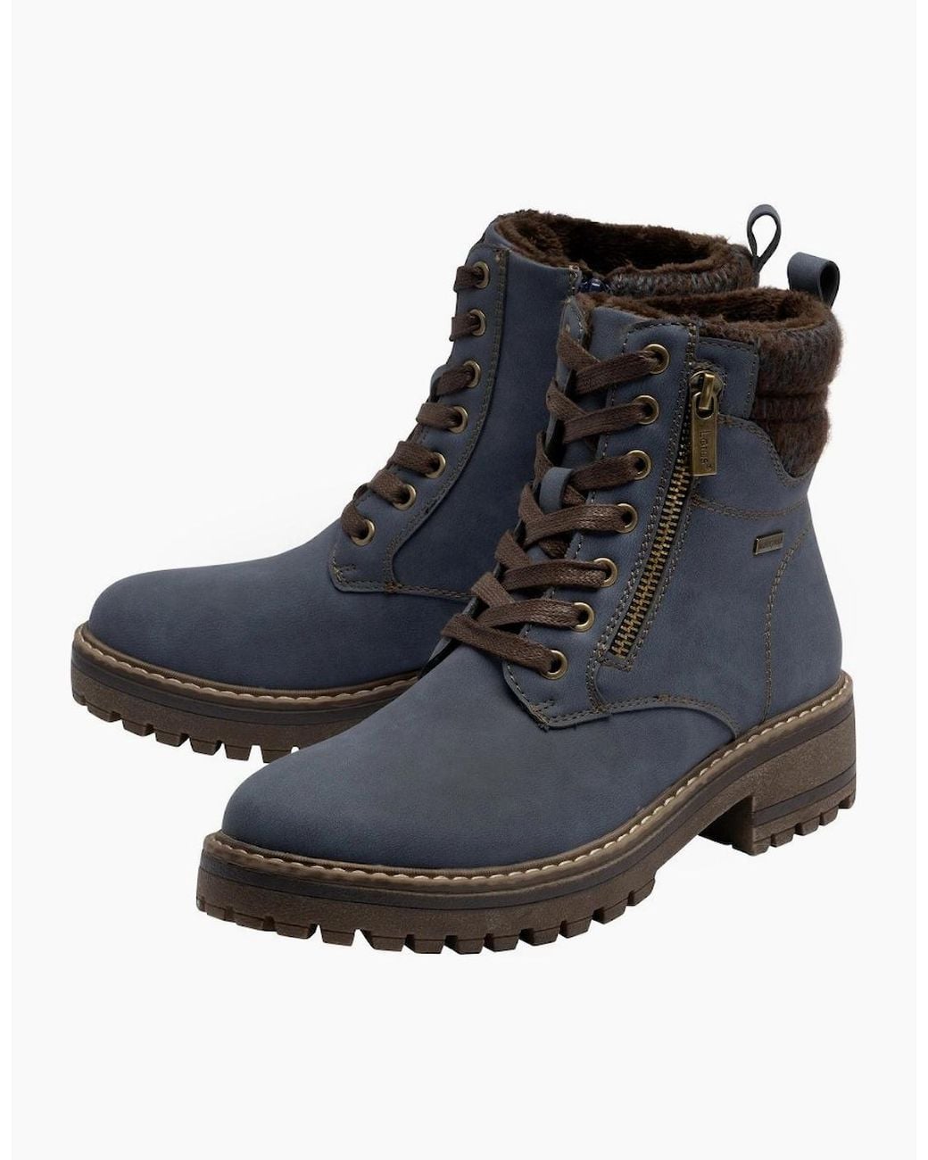 Lotus Black Stefani Ankle Boots