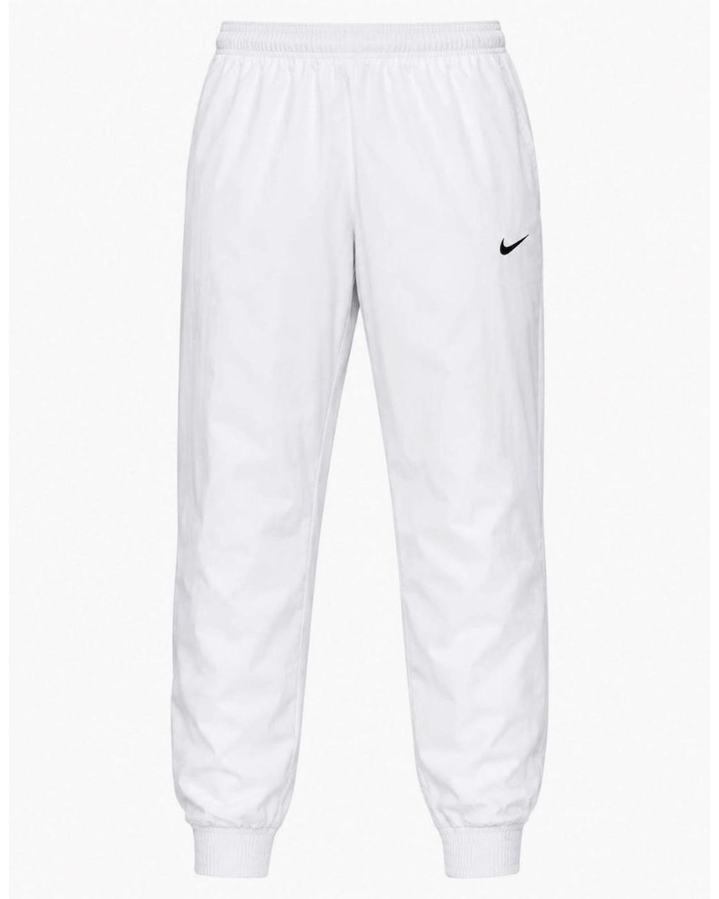 Nike White Sportswear Classic Woven Mid-Rise Loose Joggers