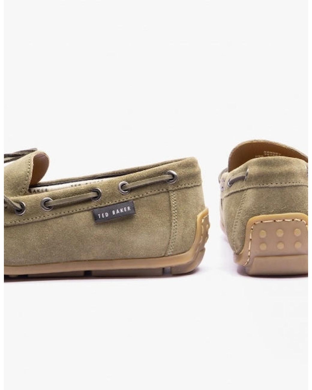 Ted Baker Natural Kenney Boat Shoes Dark for men