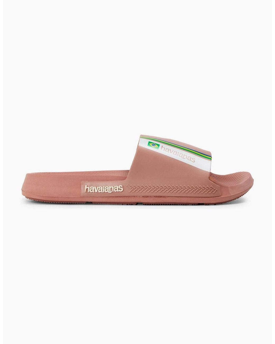 Havaianas Pink Slide Brasil Crocus Rose 37 38 Flip Flops