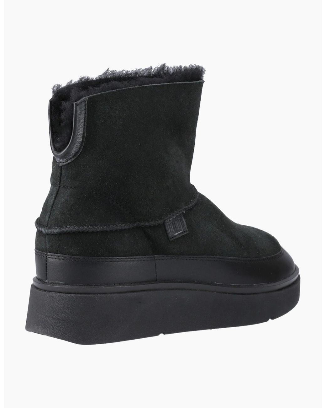 Fitflop Black Gen-Ff Mini Double-Faced Leather All Boots