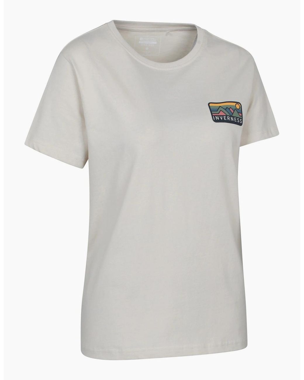 Mountain Warehouse White Ladies Inverness Relaxed Fit Short-Sleeved T-Shirt