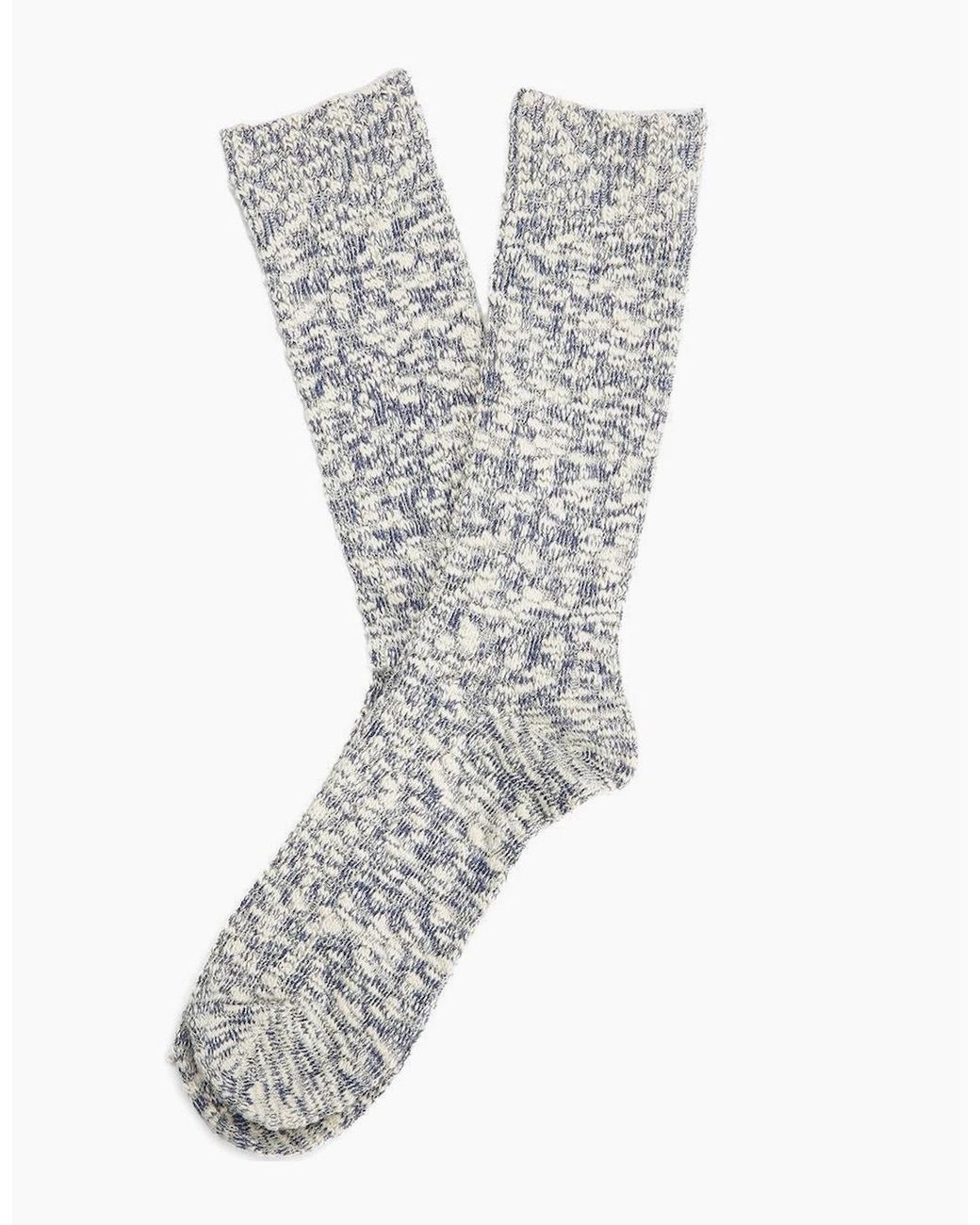 Anonymous Ism White Lightweight Slub Crew Cotton Bonnet Socks for men
