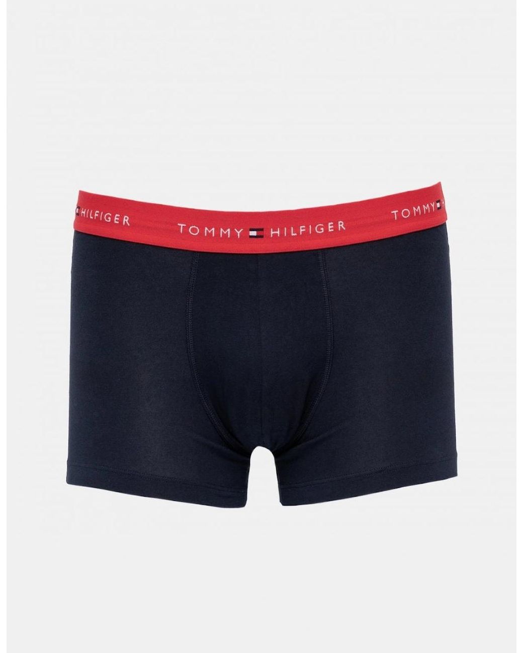 Tommy Hilfiger Black 3 Pack Colour Waistband Trunks for men