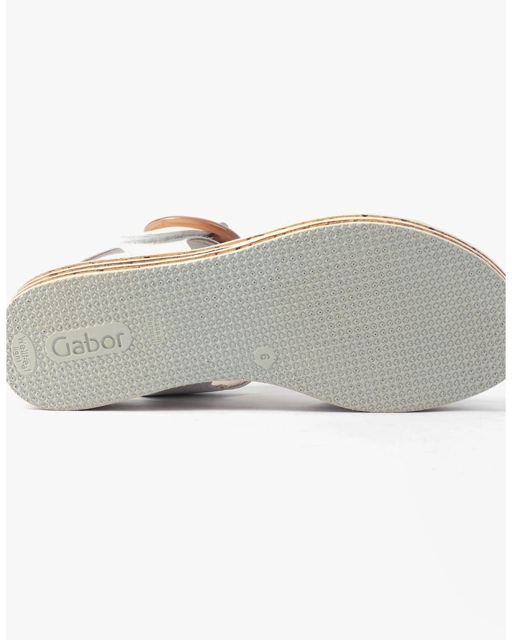 Gabor Metallic Andre Sandals Creamy