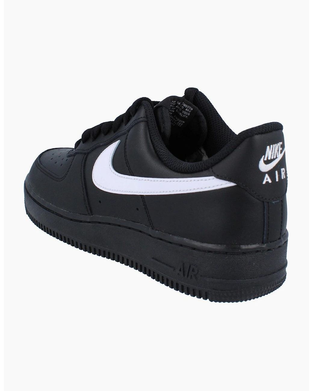 Nike Air Force 1 Black 07 Trainers Fz0627 Shoes 010 for men