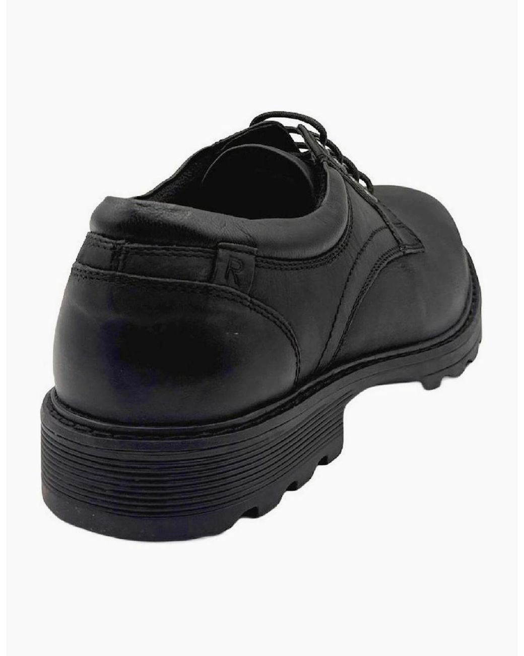 Rockport Black Marshall Plain Toe Derby Shoes for men