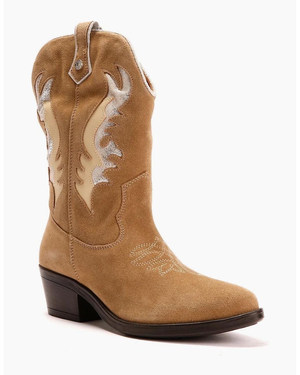 Osprey Brown London The Louisville Leather/Suede Mushroom Boots