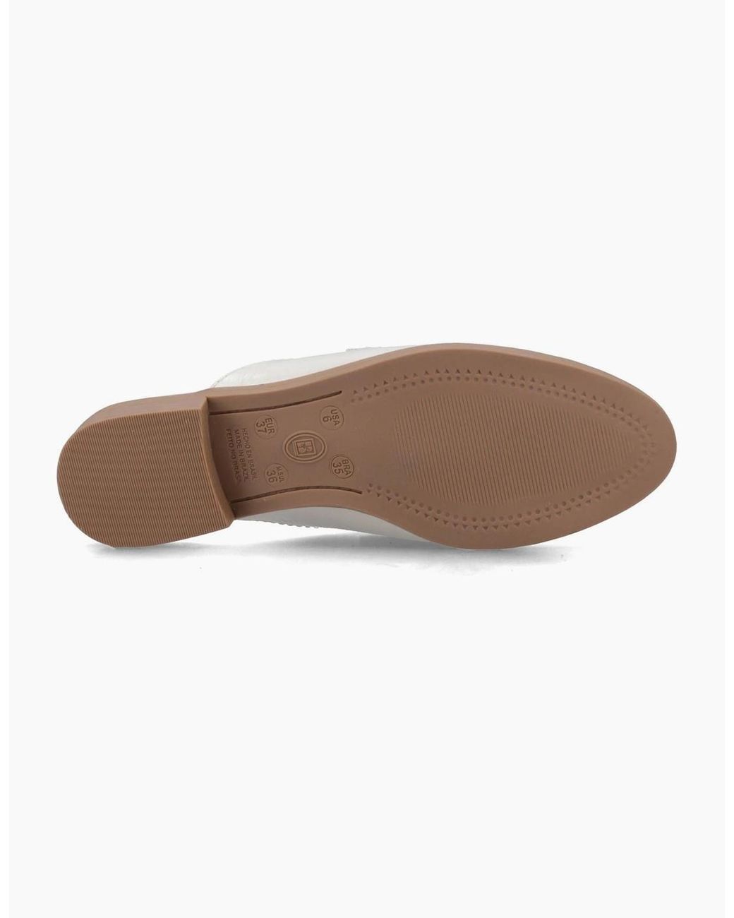 Hush Puppies White Calla Leather Ivory Mules