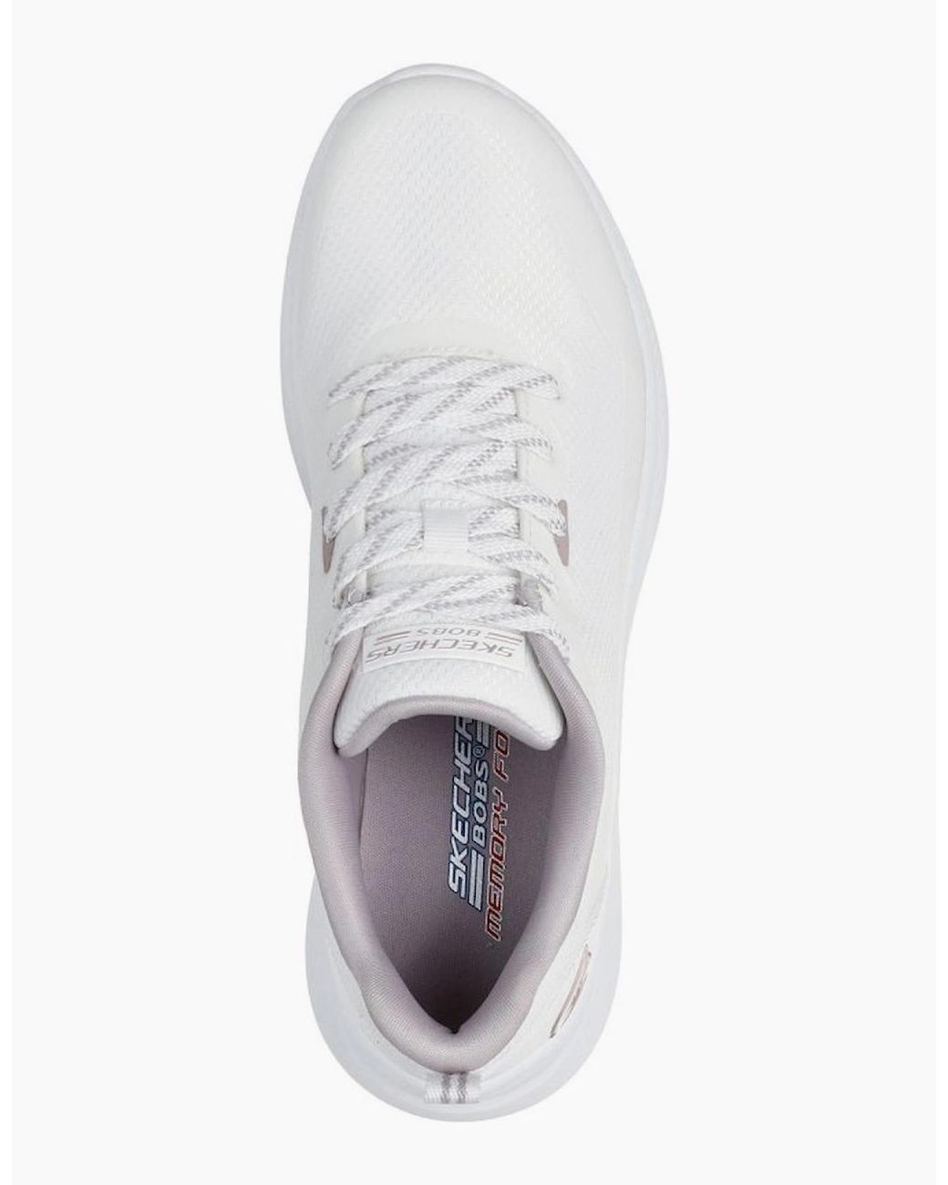 Skechers White Bobs Moda Flex Trainers