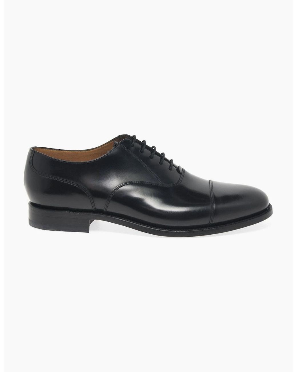 Loake Black 200B Formal Capped Oxford Shoes for men