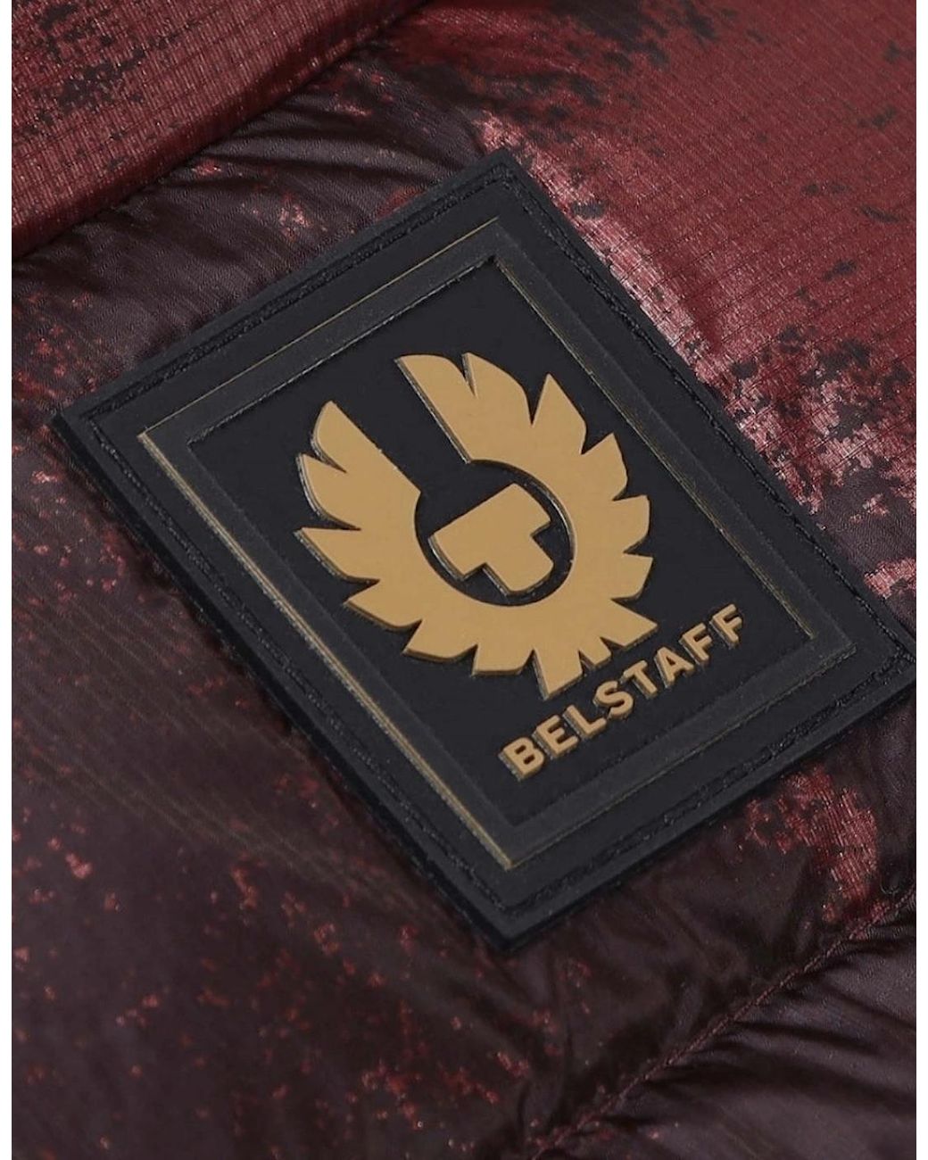 Belstaff Purple Abstract Laurel Lava Gilet Down Jacket