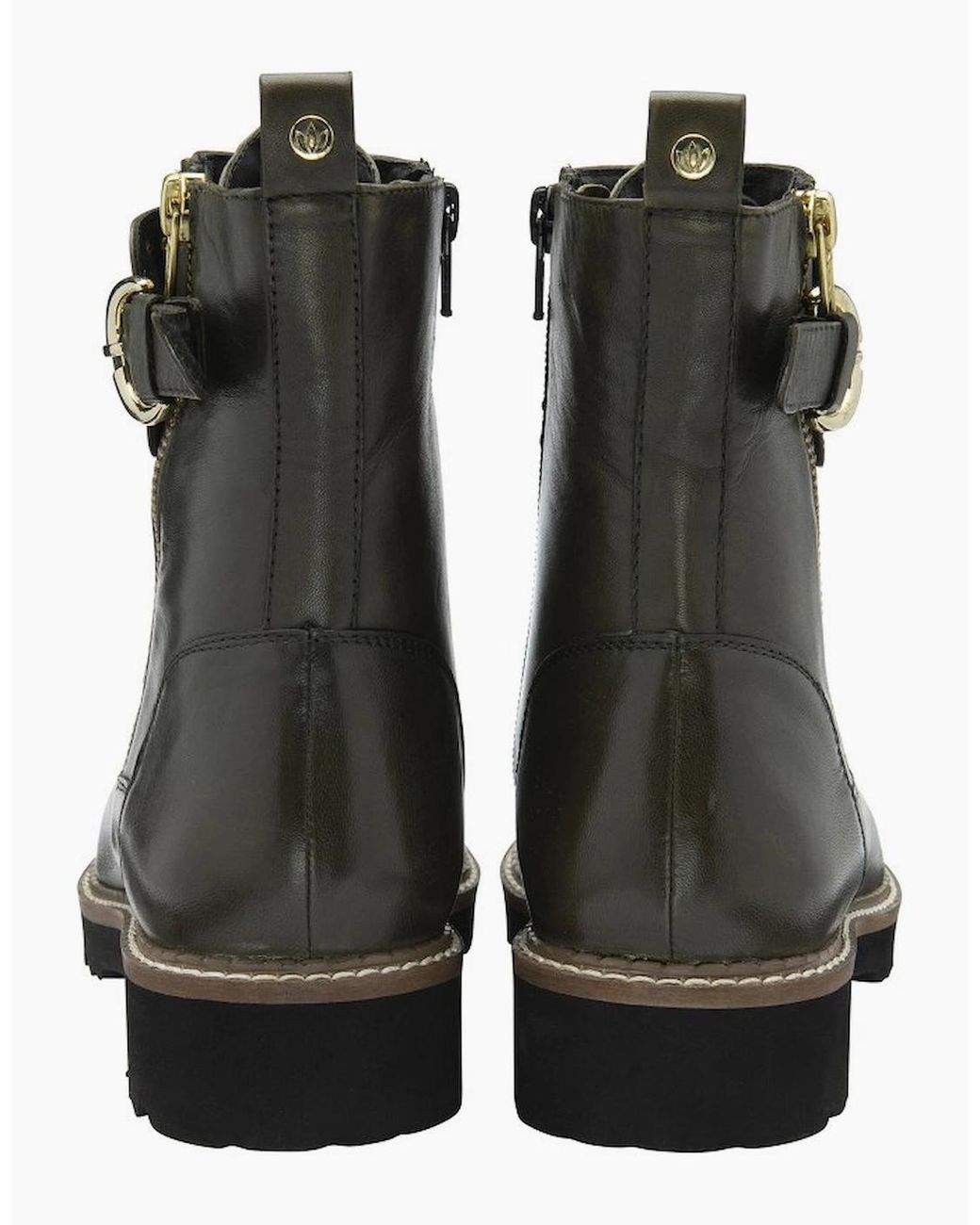 Lotus Black Foster Ankle Boots