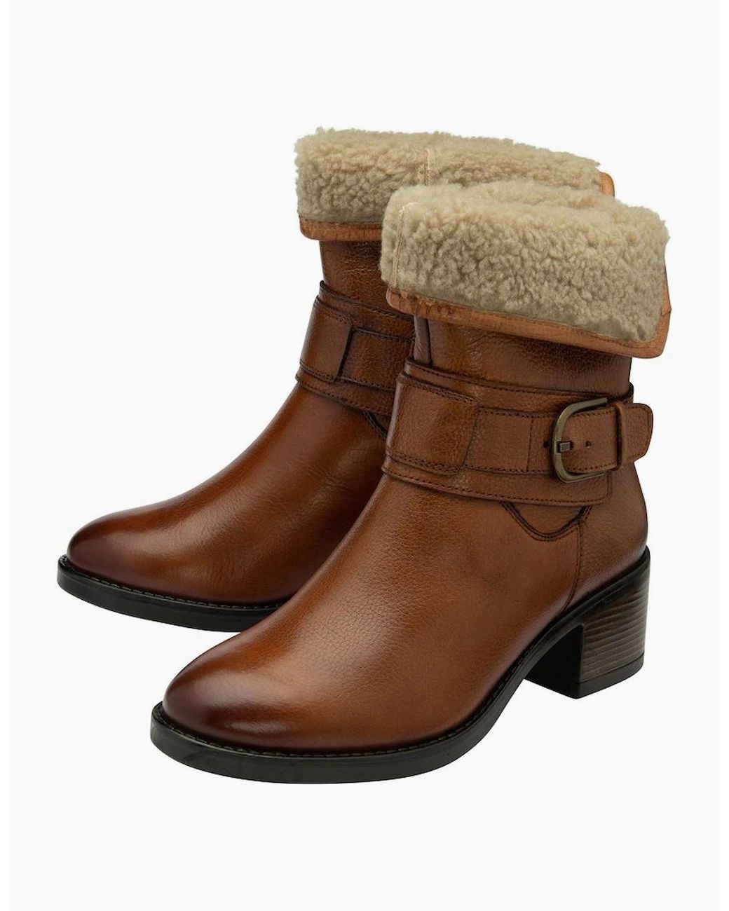 Lotus Brown Osmond Calf Boots