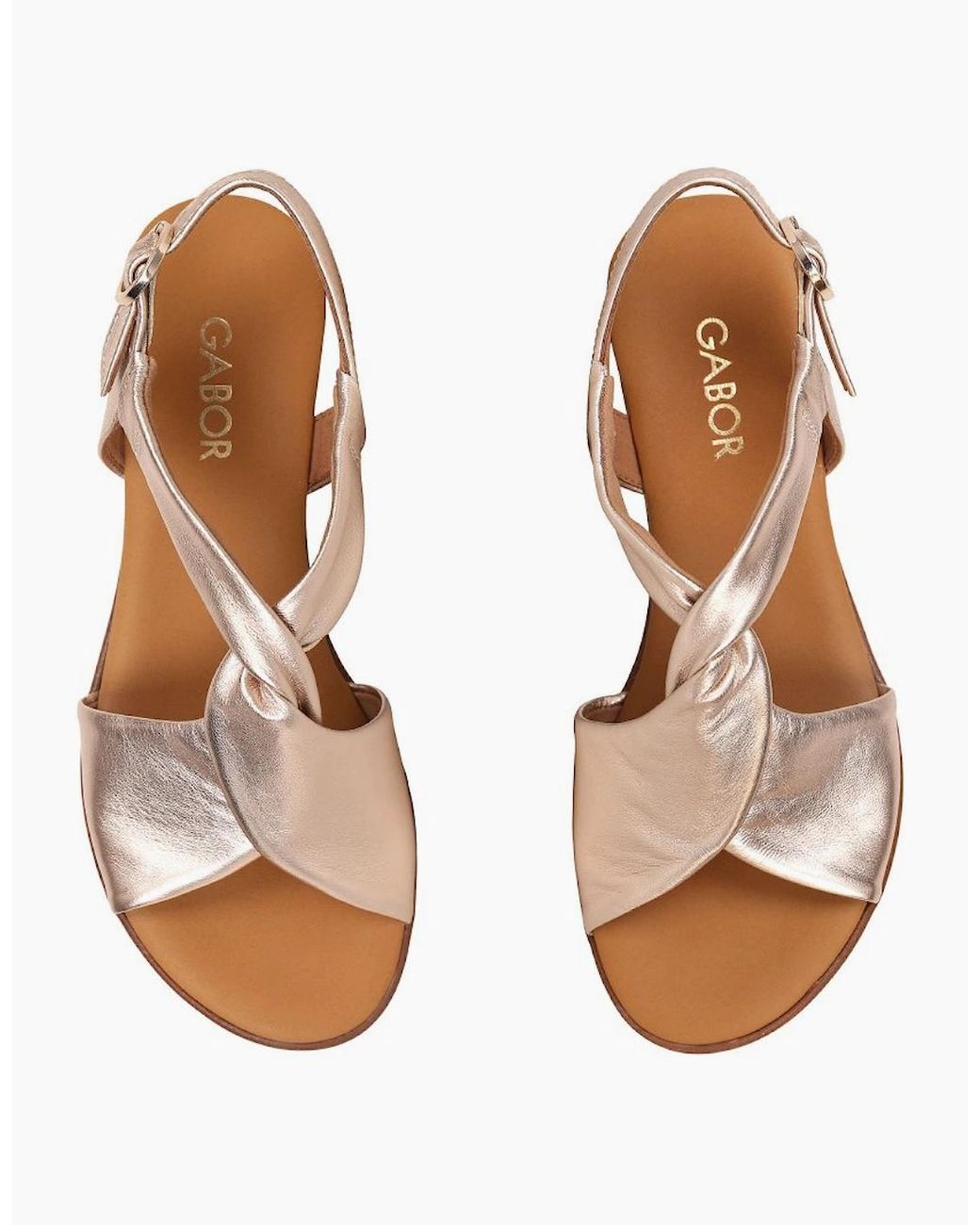 Gabor Metallic Rich Sandals