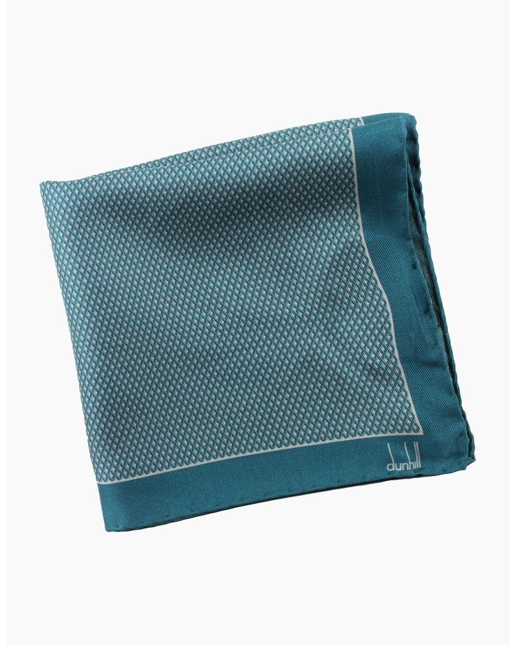 Dunhill Blue Pocket Square for men