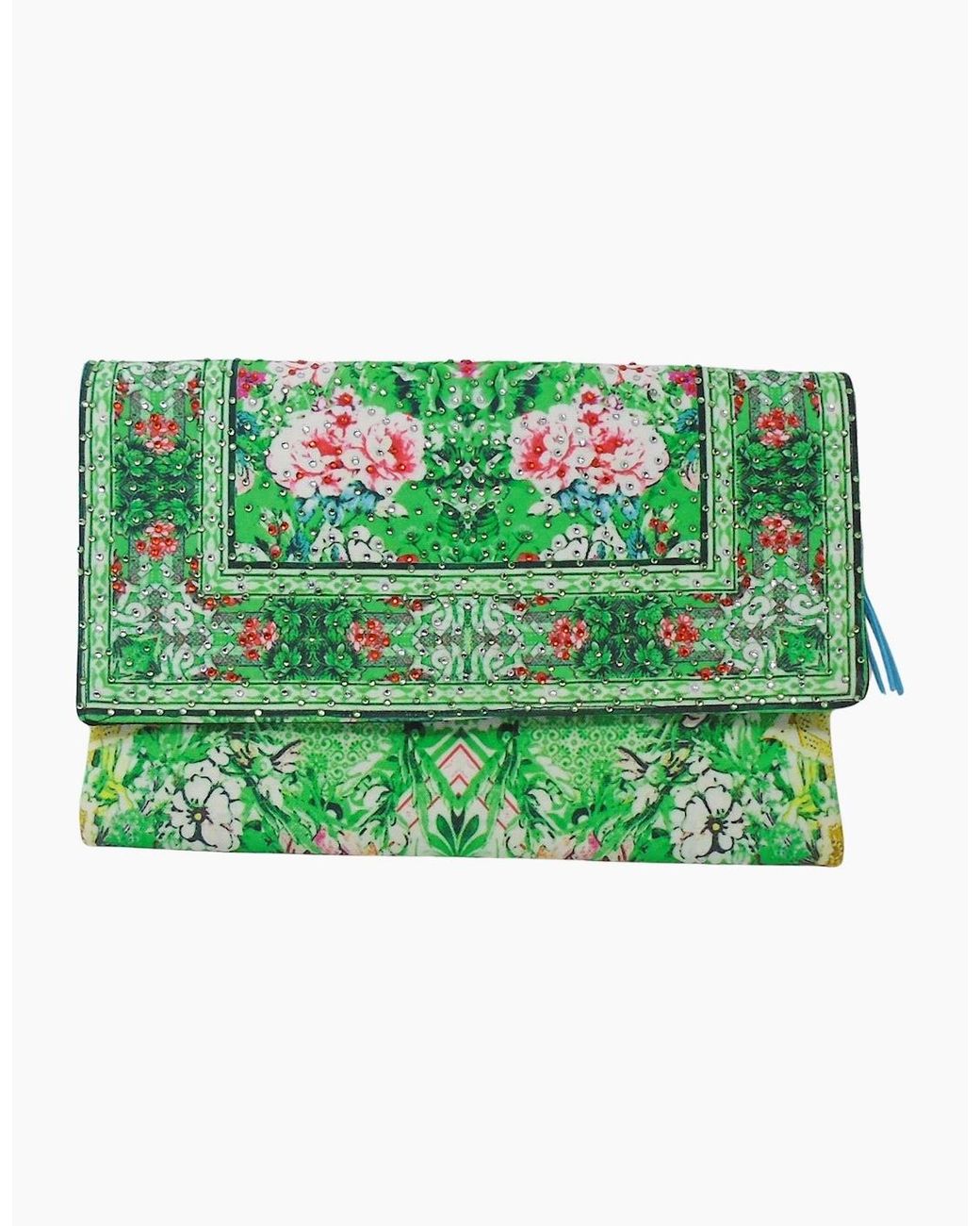 Inoa Green Fashion Versailles Gardenia Clutch Bag