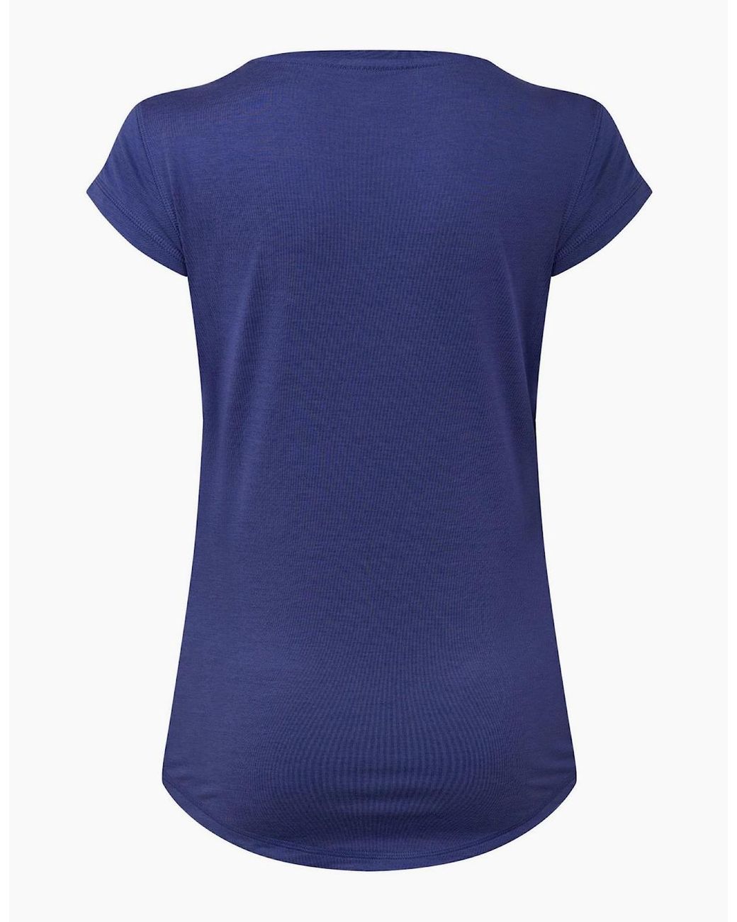 PUMA Blue Cloudspun Heather Short Sleeve Performance Gym Top