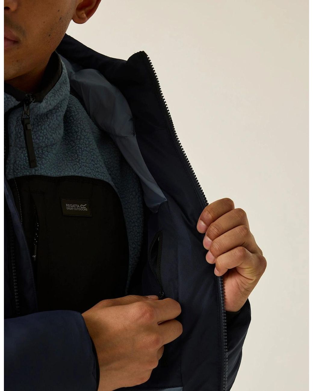Regatta Blue Marek Short Padded Jacket for men