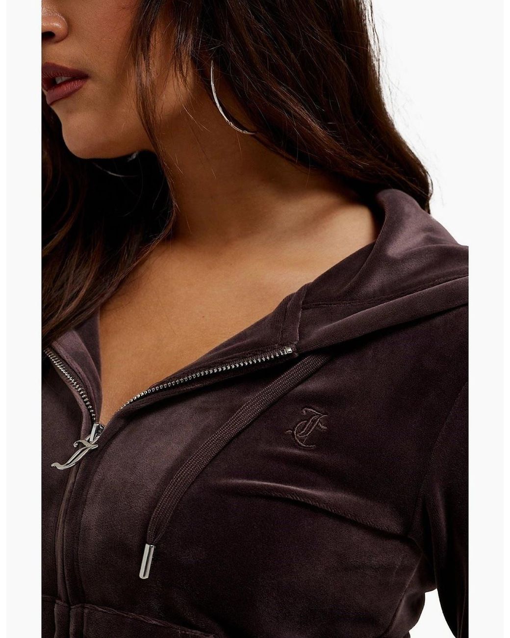Juicy Couture Black Robertson Classic Jacket Polyester Hooded Sweatshirt