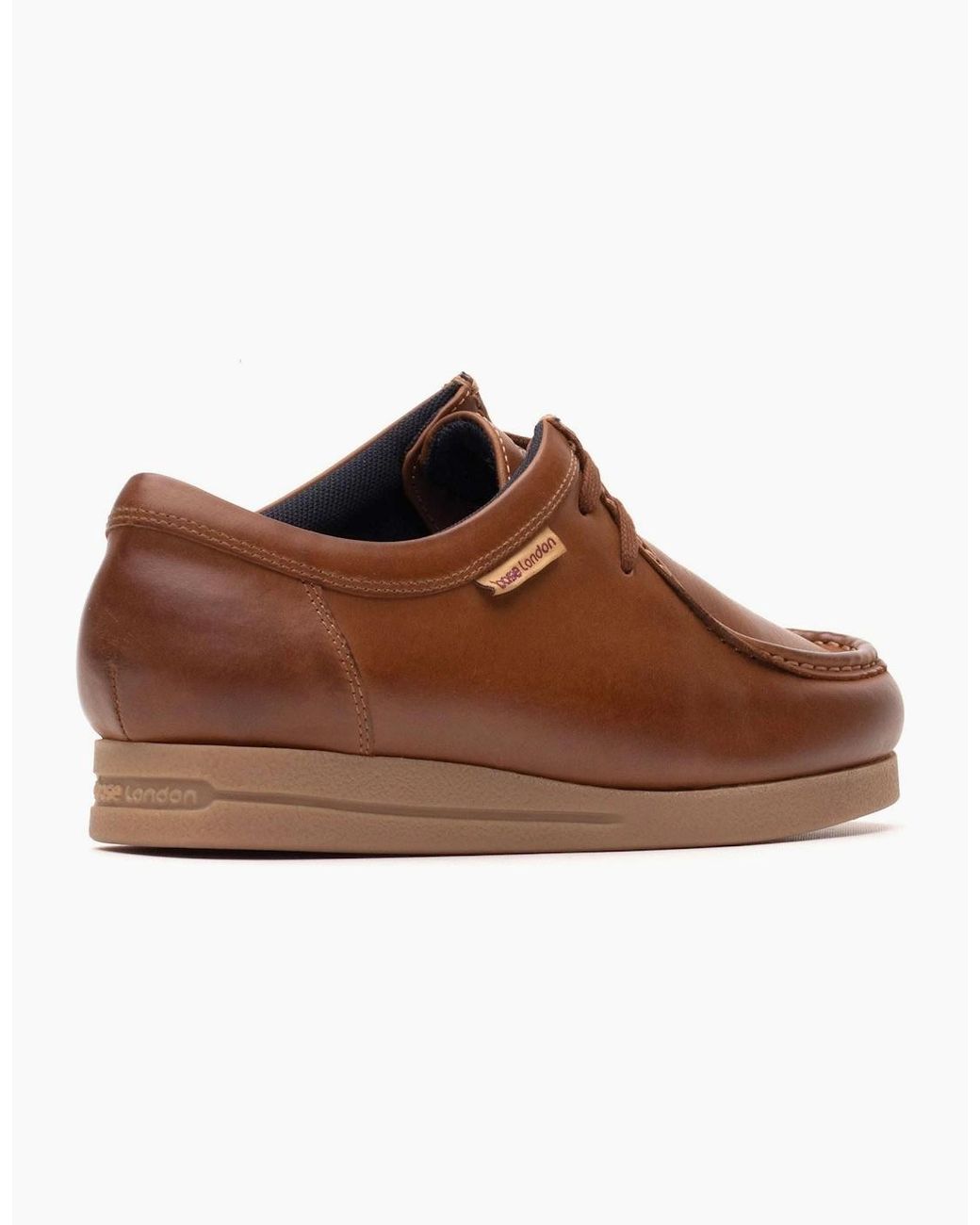 Base London Brown London Koko Leather Tan Moccasins Shoes for men