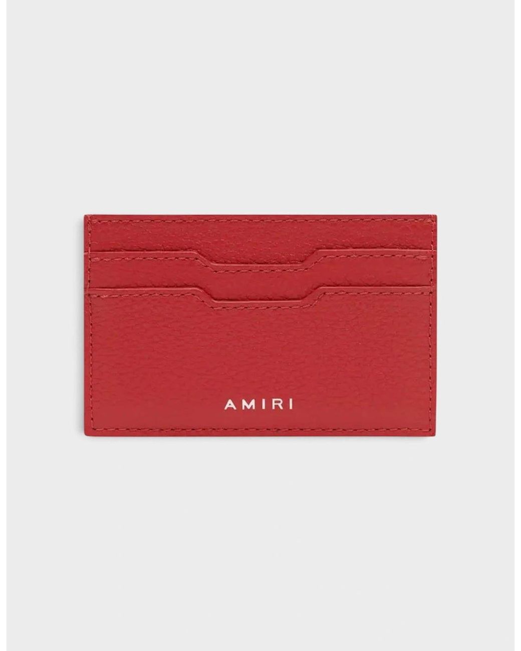 Amiri Red Core Logo Cardholder for men