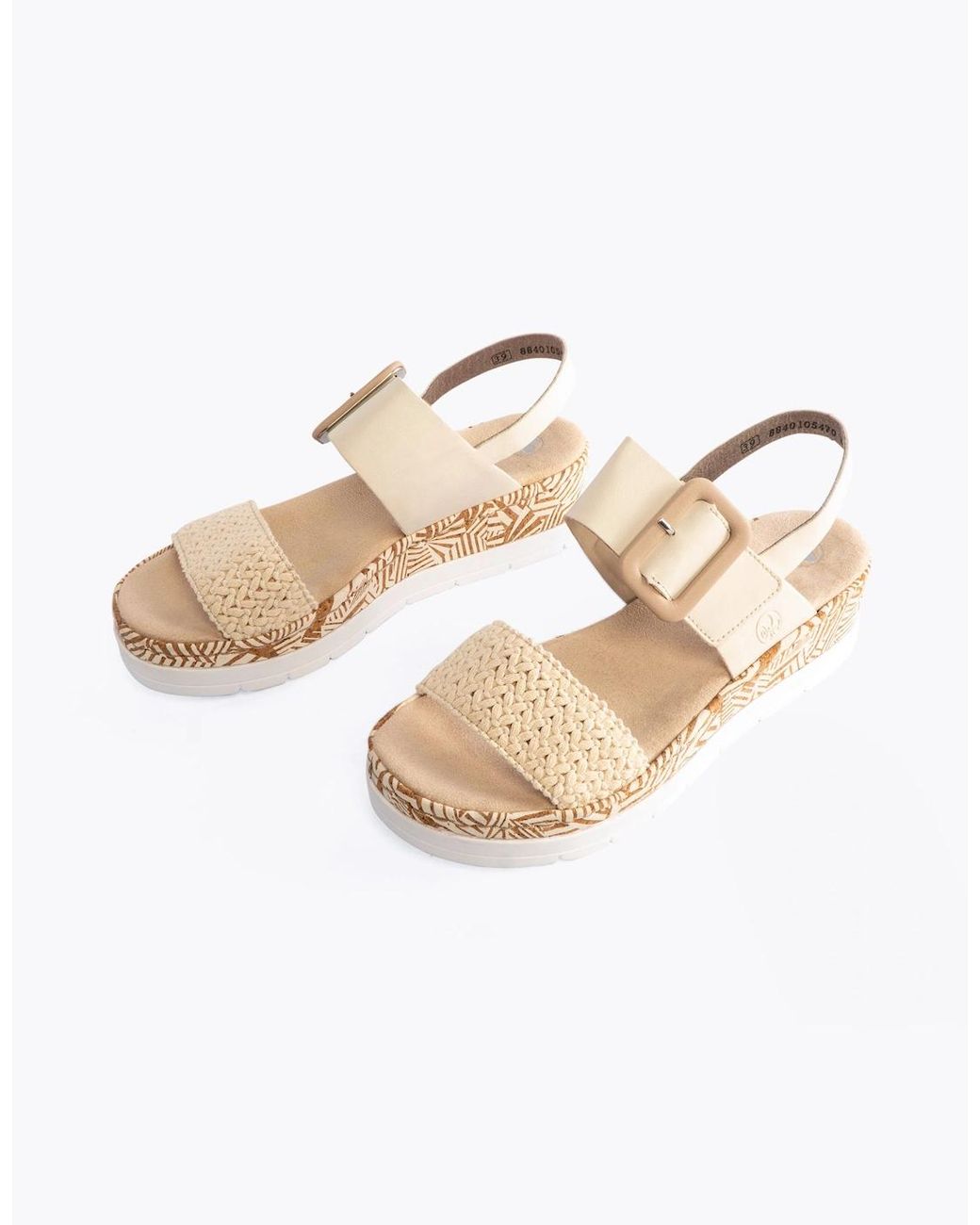 Rieker White V3950-61 Sandals