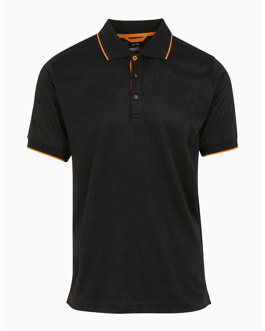 Regatta Black Professional Short-Sleeved Polo Shirt for men