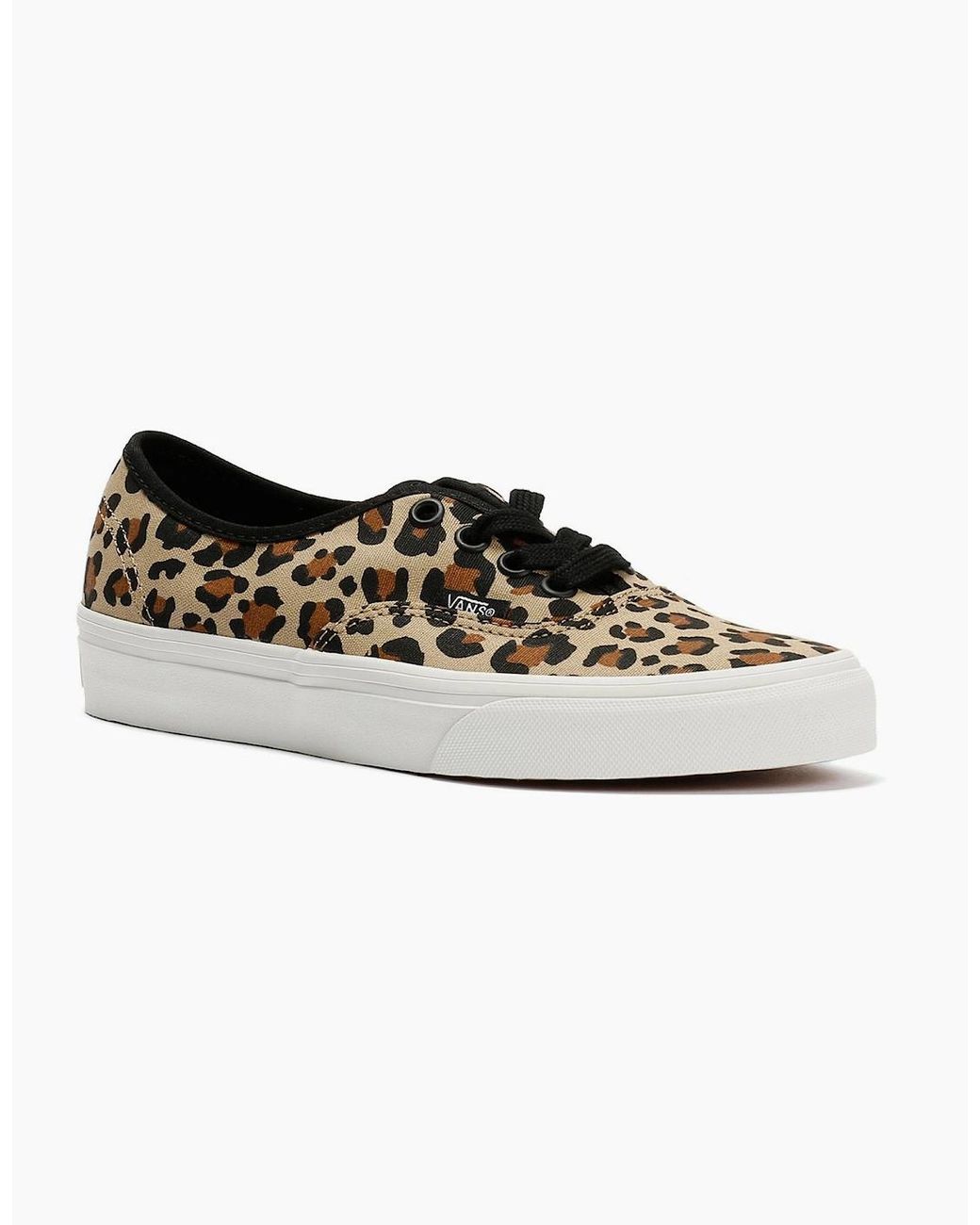 Vans White Authentic Animalier Leopard Trainers