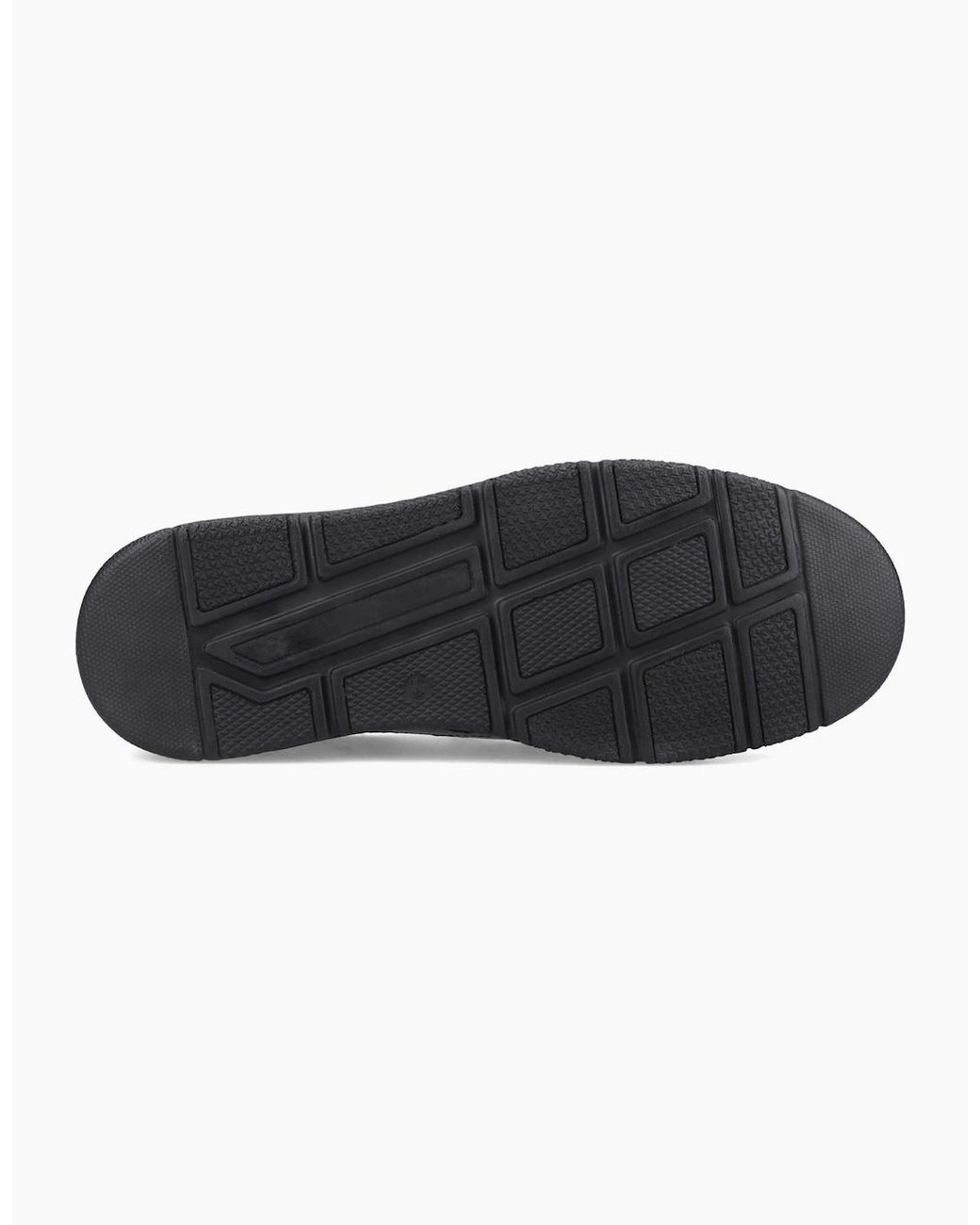 Hush Puppies Black Franco Slip On Leather Loafers for men