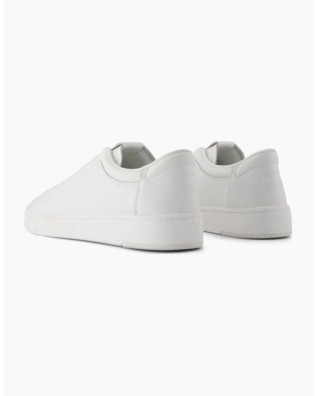 TOMS White Trvl Lite Miles Slip On Leather Sneaker for men