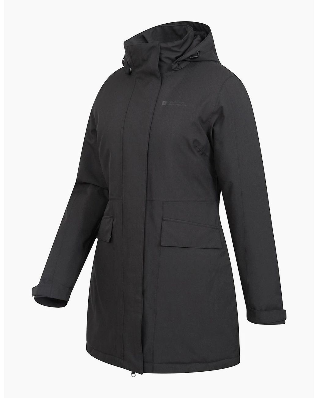 Mountain Warehouse Black Ladies Rain On Waterproof Padded Jacket