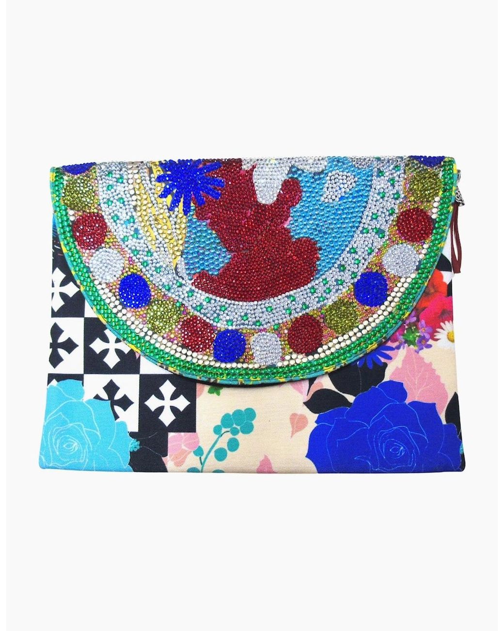 Inoa Blue Fashion Monrovian Clutch Bag