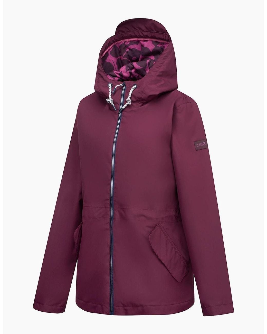 Regatta Purple Ladies Bayletta Grid Distress Waterproof Jacket